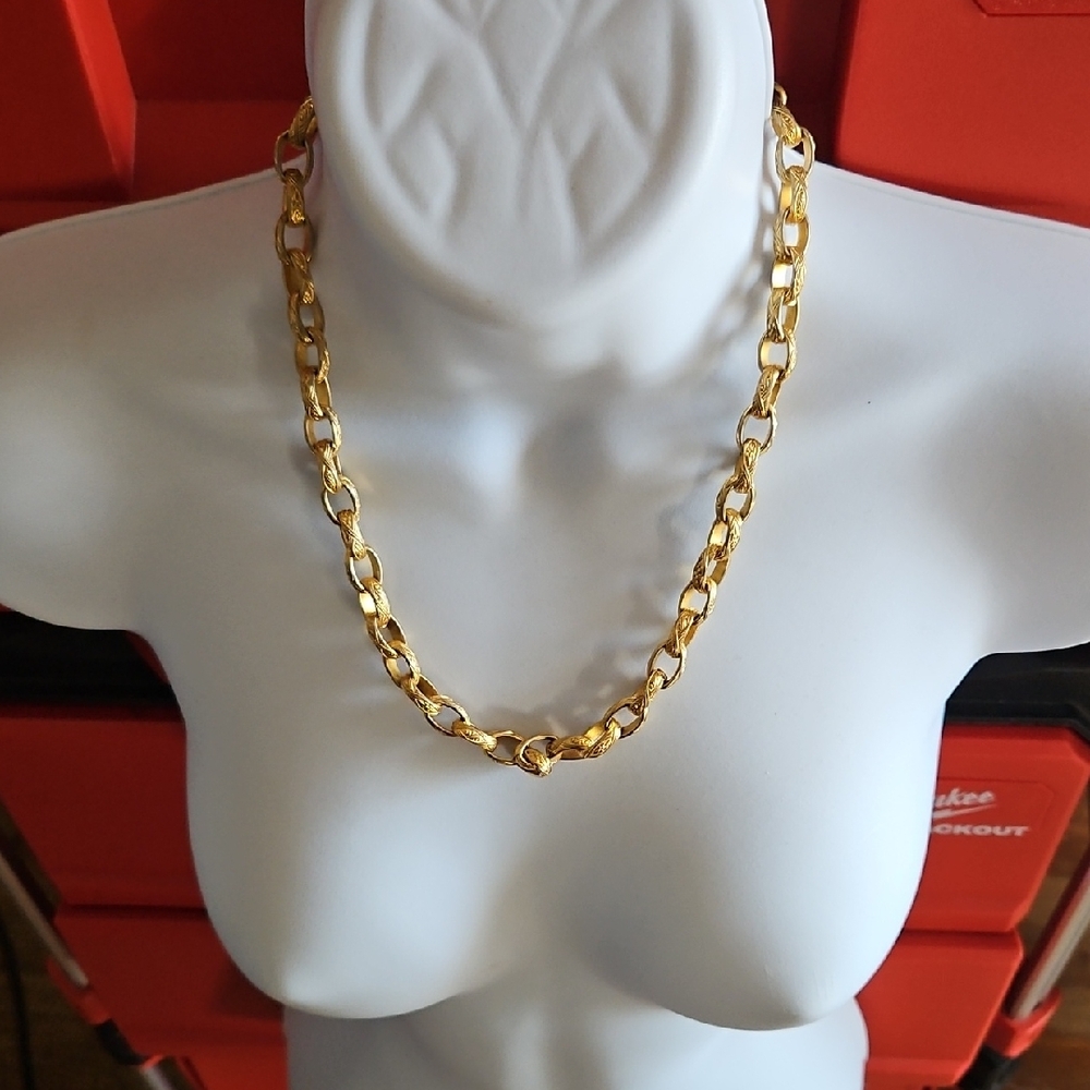 Gold Chain Necklace Miriam Haskell